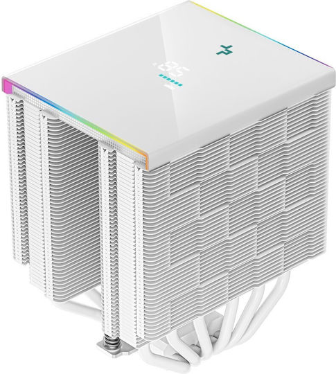 Deepcool AK620 Digital Ψύκτρα Επεξεργαστή Διπλού Ανεμιστήρα για Socket AM4/AM5/1200/115x/1700 με ARGB Φωτισμό Λευκή