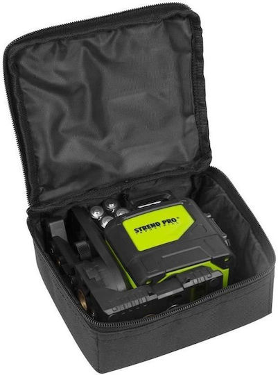Strend Pro Pro Αυτορυθμιζόμενο Γραμμικό Αλφάδι Laser Πράσινης Δέσμης 1.5V με Εύρος Εργασίας 30m