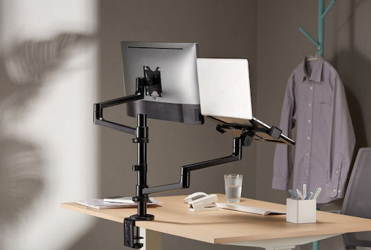 Gembird + Notebook Tray Halterung Auf dem Schreibtisch Monitor bis 32" mit Arm
