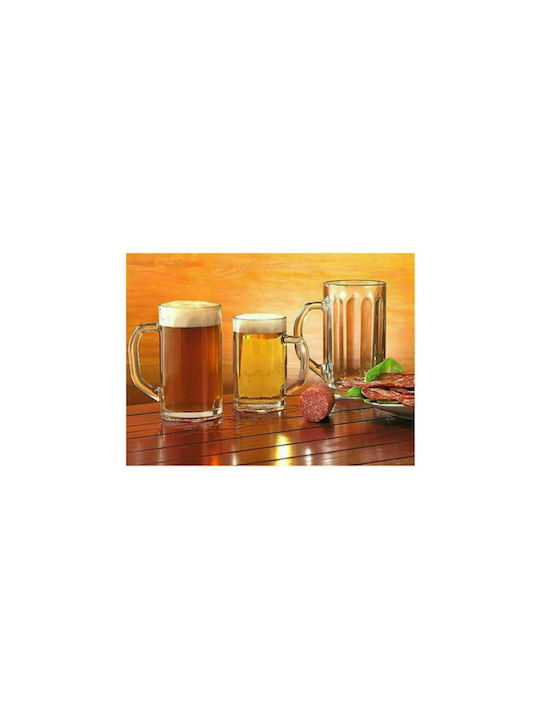 Set of Glasses Beer, μπίρας made of Glass 250ml 6pcs