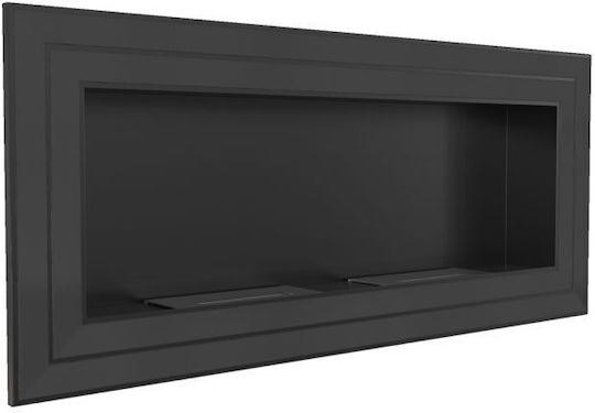 Kratki Juliet 1500 Tuv Επιτοίχιο Τζάκι Βιοαιθανόλης Εσωτερικού / Εξωτερικού Χώρου Μαύρο