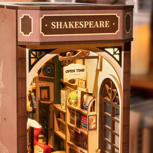 Robotime Παιχνίδι Κατασκευών Ξύλινo Bookstore για Παιδιά 14+ Ετών