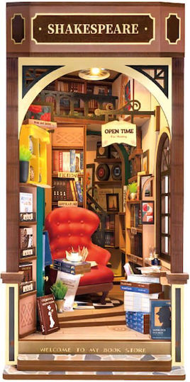 Robotime Παιχνίδι Κατασκευών Ξύλινo Bookstore για Παιδιά 14+ Ετών