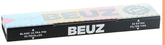 Beuz Zigarettenpapier Schlank King Size mit Kegelspitzen 32 Blätter 1Stück