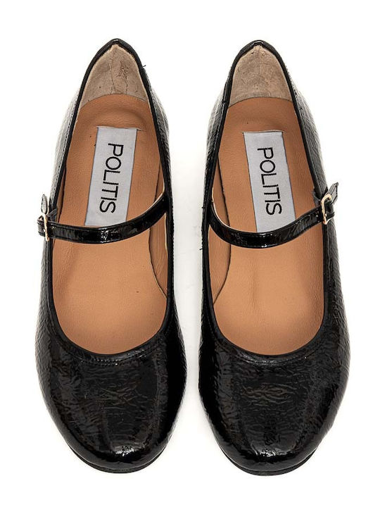 Anatomic Patent Leather Ballerinas Black