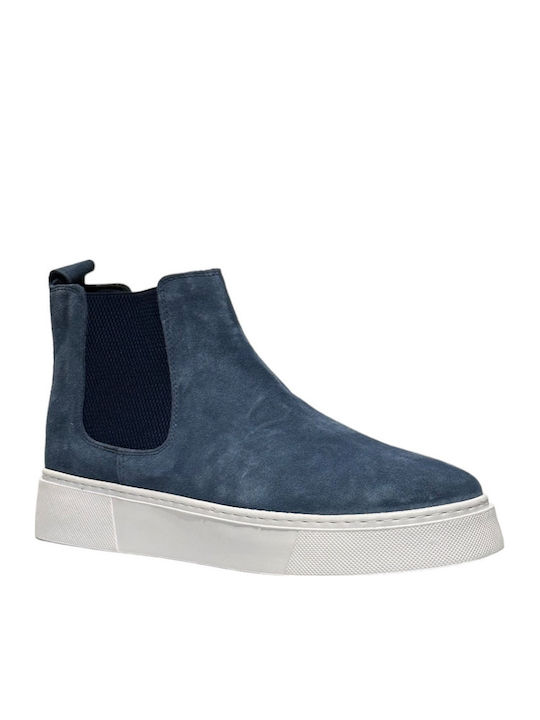 Blue Chelsea Boots
