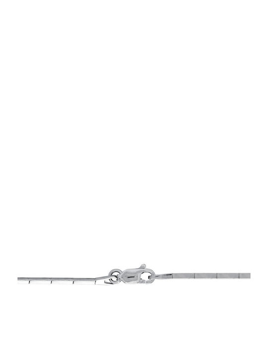 Kiriakos Gofas Set with Necklace & Bracelet from White Gold 14K with Stones