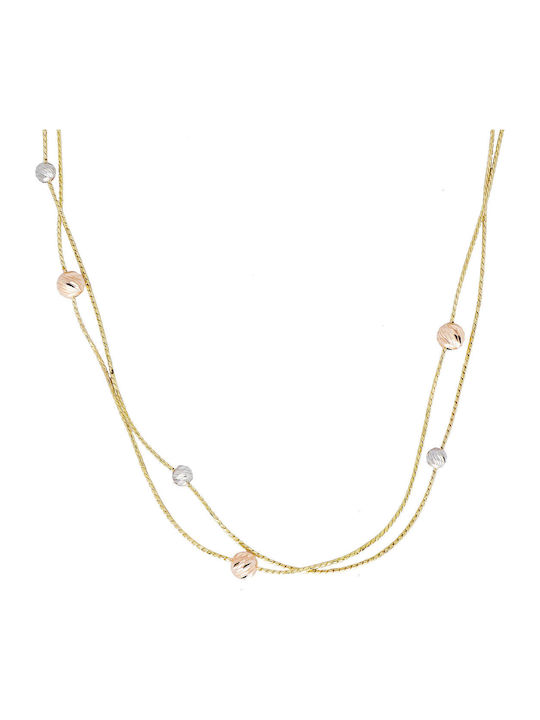 Kiriakos Gofas Set with Necklace & Bracelet from Gold 14K