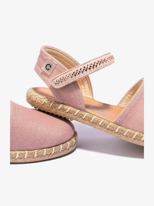 Παιδικές Espadrilles mit Bügel- und Schleifenverschluss Rosa