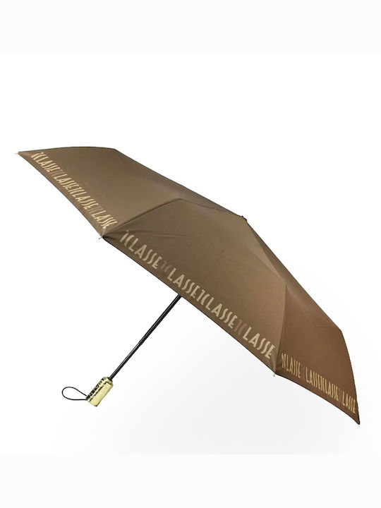 Alviero Martini 1a Classe Umbrelă de ploaie Compact Maro