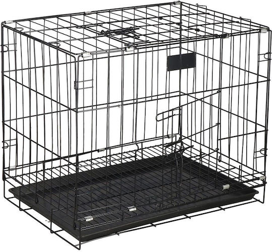Springos Custi de câine din sârmă cu 2 uși 60x42x50cm