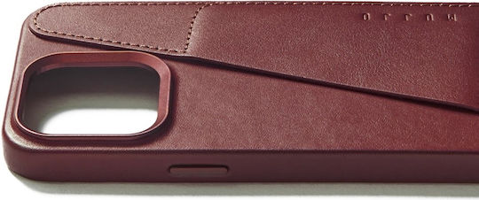 Mujjo Wallet Piele 1mm Burgundy (iPhone 15 Pro Max)