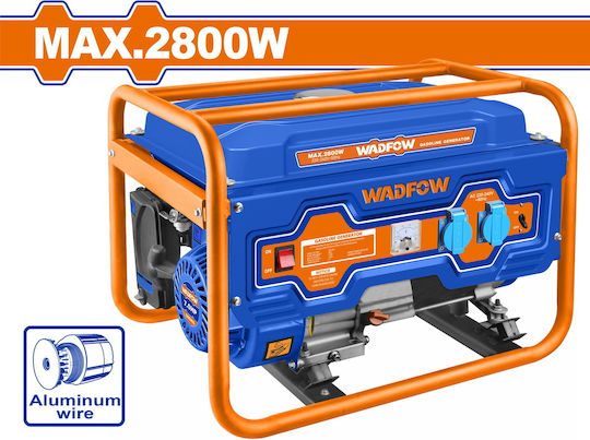 Wadfow Generator Gasoline with Handle and Maximum Power 3.5kVA