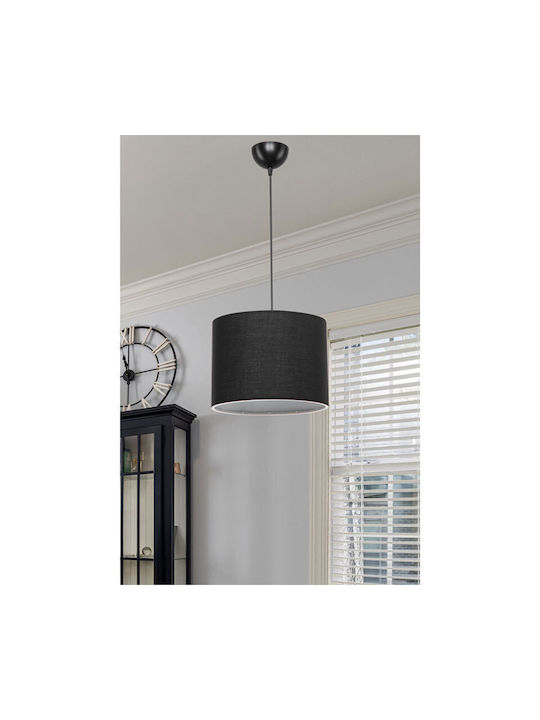 Pakketo Pwl-1115 Pendant Light Black with Socket E27 22x22x60cm