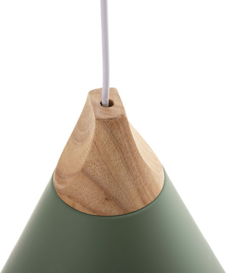 HomeMarkt Green Bell Pendant Ceiling Light with E27 Socket 21.5x21x115cm