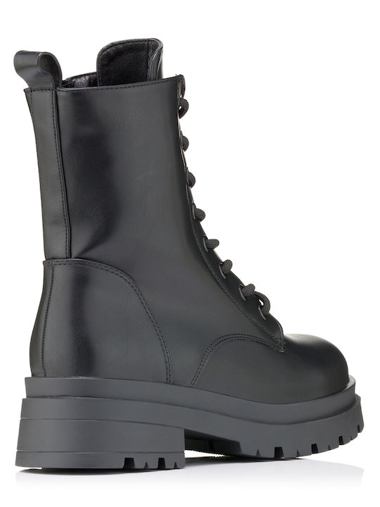 Plato Damen Knöchelstiefel Schwarz