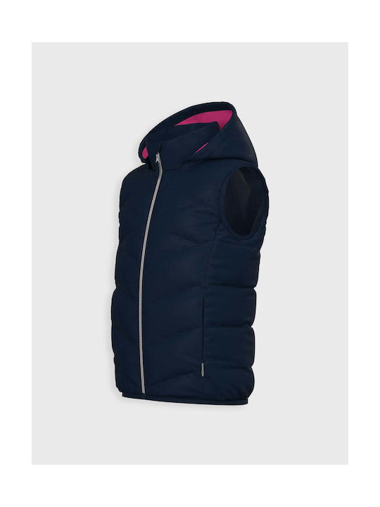 Name It Kinderjacke Ärmellos Kurz mit Kapuze Μπλε