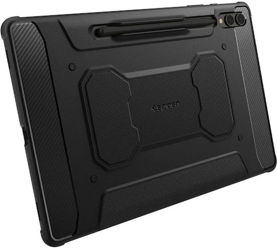 Spigen Rugged Armor Pro Флип Капак Издръжлива Черна (Galaxy Tab S9+ / Galaxy Tab S10+)