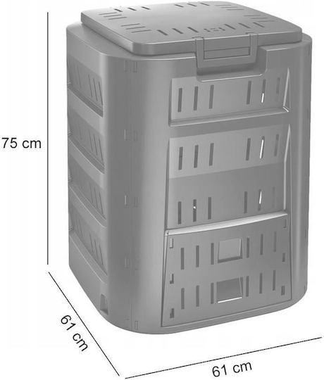 Composter Πλαστικός Κομποστοποιητής Κλειστού Τύπου 220lt