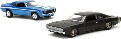 Jada Toys 1969 Chevrolet Camaro And 1968 Dodge Charge Car 1:32 For 8+ Years Old