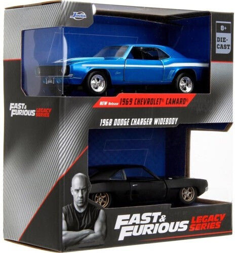 Jada Toys 1969 Chevrolet Camaro And 1968 Dodge Charge Car 1:32 For 8+ Years Old