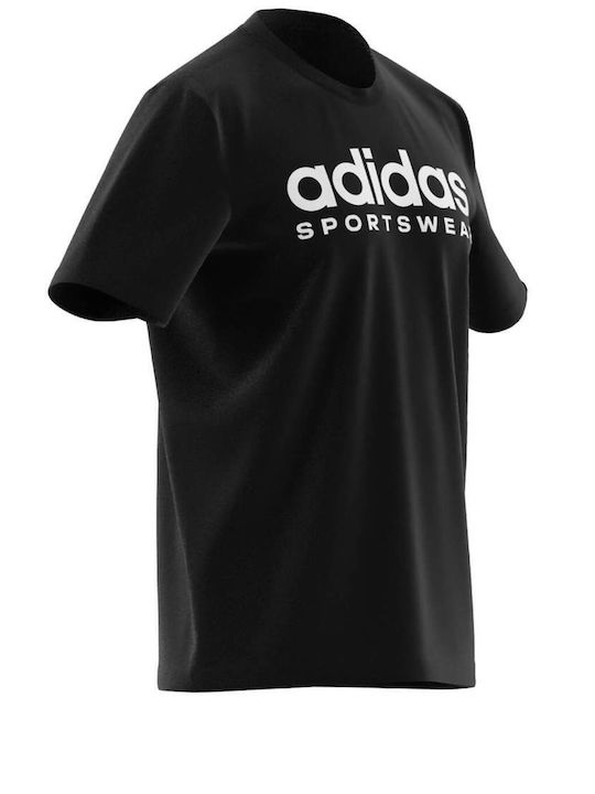 Adidas Ανδρικό T-shirt Κοντομάνικο Μαύρο