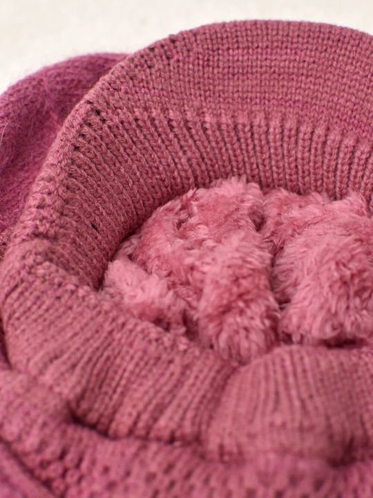 Potre Frauen Gestrickt Hut Rosa