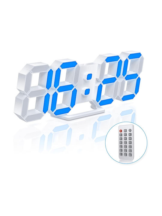 EDUP Tisch-Digitaluhr mit Wecker Weiß 30.006.0002