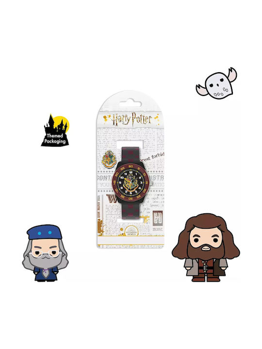 Disney Παιδικό Αναλογικό Ρολόι Hogwarts Μαύρο