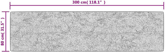 vidaXL Rutschfest Teppich Rechteckig Synthetisch,Polyester/Cotton/Leather Black and White