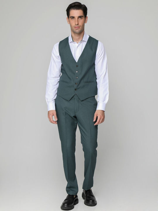 Long-sleeved Cotton Shirt White-green