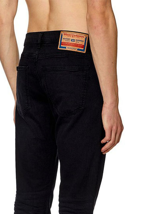 2019 D-strukt Men's Jeans Pants Elastic with Slim Fit Black