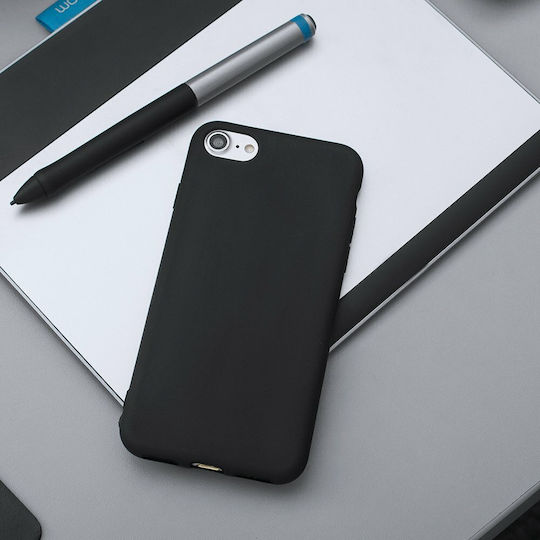 Hurtel Soft Matt Back Cover Silicone Black (Redmi 7)