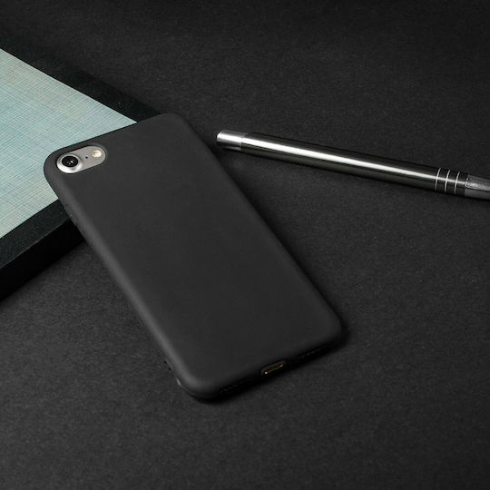 Hurtel Soft Matt Back Cover Silicone Black (Redmi 7)