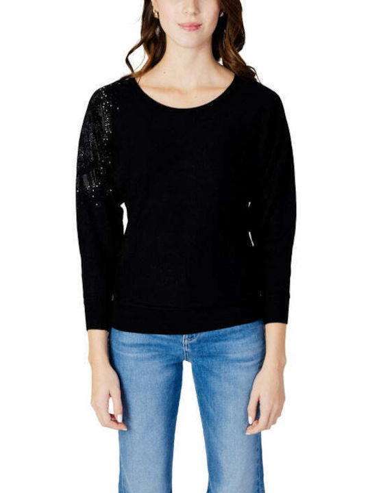 Guess Women's Long Sleeve Pullover Black