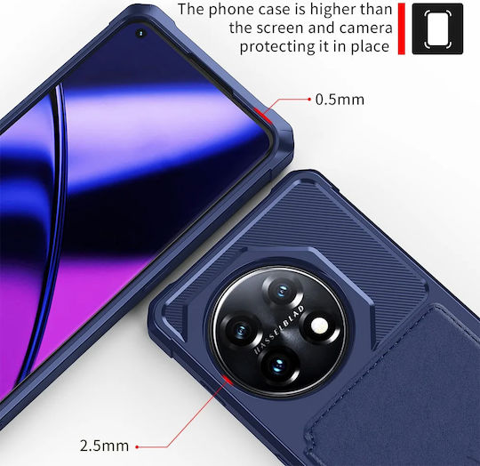 HappyCase Портмоне Силикон 0.5мм Син (OnePlus 11)
