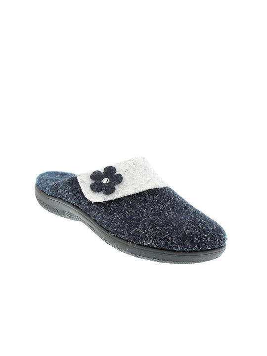 Lazar & Luca Winter Women's Slippers in Albastru color