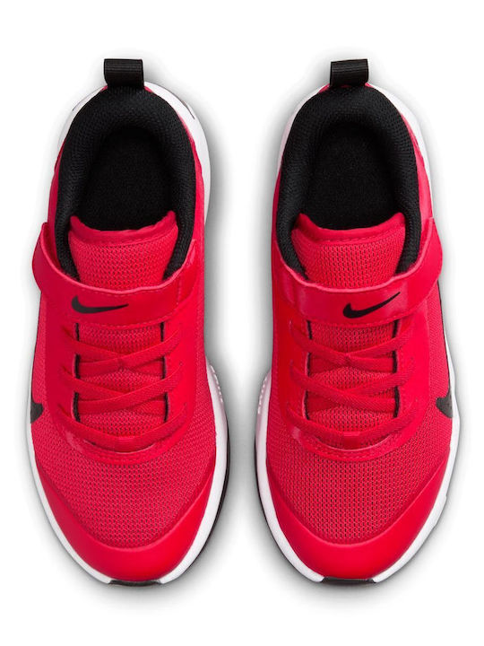 Omni Multi Court Kids Sports Shoes Running with Hoop & Loop Closure Red