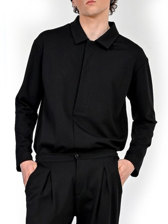 Langärmlig Hemd Black