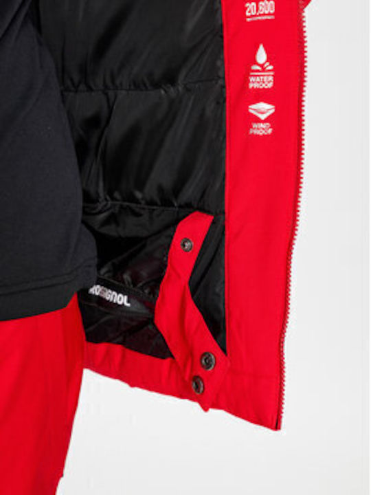 Rossignol Men's Ski & Snowboard Jacket Red RLMMJ05-301