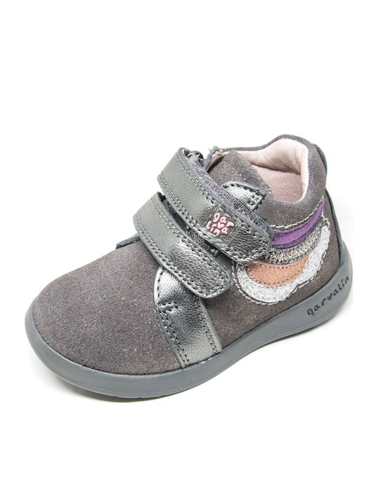 Garvalin Kids Boots with Hoop & Loop Closure Gray