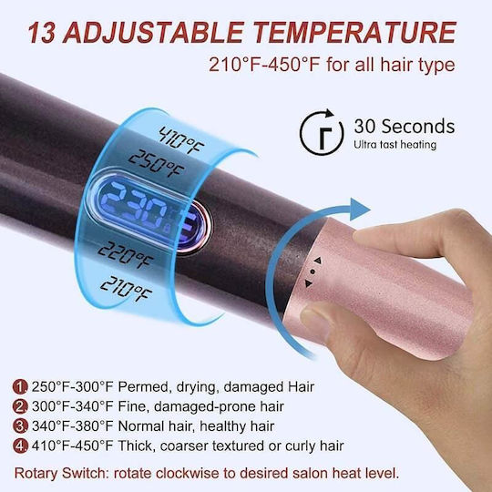 GV-856.GRAY Πρέσα Twist & Curl για Μπούκλες & Ίσιωμα Μαλλιών 50W