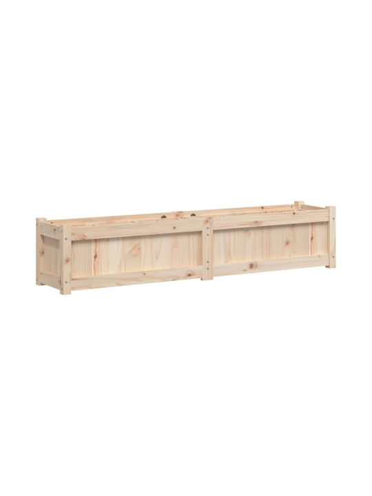 vidaXL Set 2 Planters Wooden Solid Pine Wood Solid Pine Wood