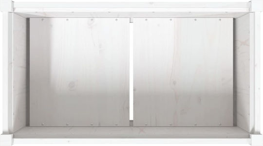vidaXL Blumenkasten Hölzernes White 90x50x70cm.