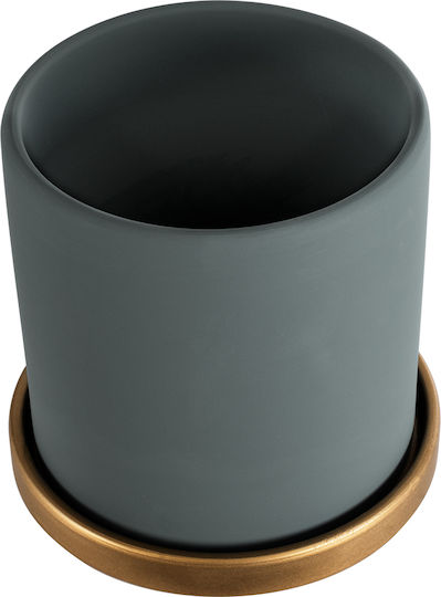 GloboStar Plant Pot Ceramic Gray