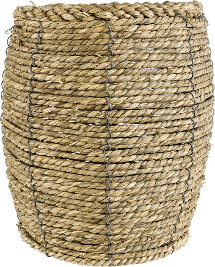 GloboStar THASSOS Κασπώ Rattan Μπεζ με Βάση 18x18x24εκ.