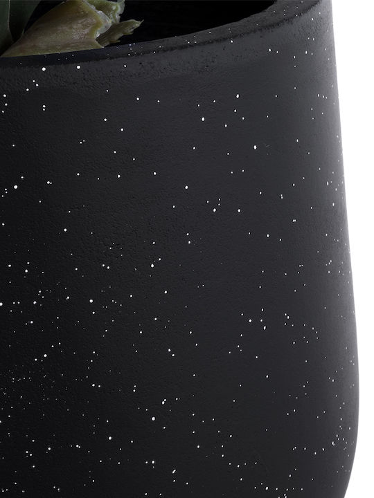 GloboStar Mayfair Planter Polyester Black with Stand 25x25x30cm.