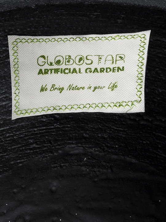 GloboStar Mayfair Planter Polyester Black with Stand 25x25x30cm.