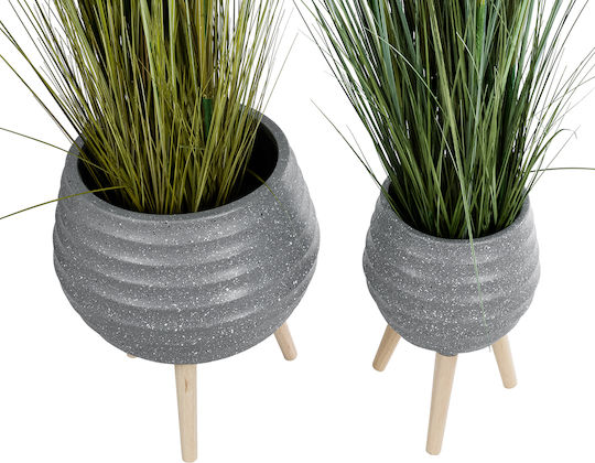 GloboStar Planter Polyester Gray with Stand