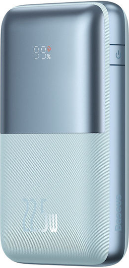 Baseus Bipow Pro Power Bank 20000mAh 22.5W με 2 Θύρες USB-A και Θύρα USB-C Power Delivery Μπλε